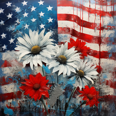 Patriotic Sign, USA Sign, DCO-13602, Sign For Wreath, 10x10